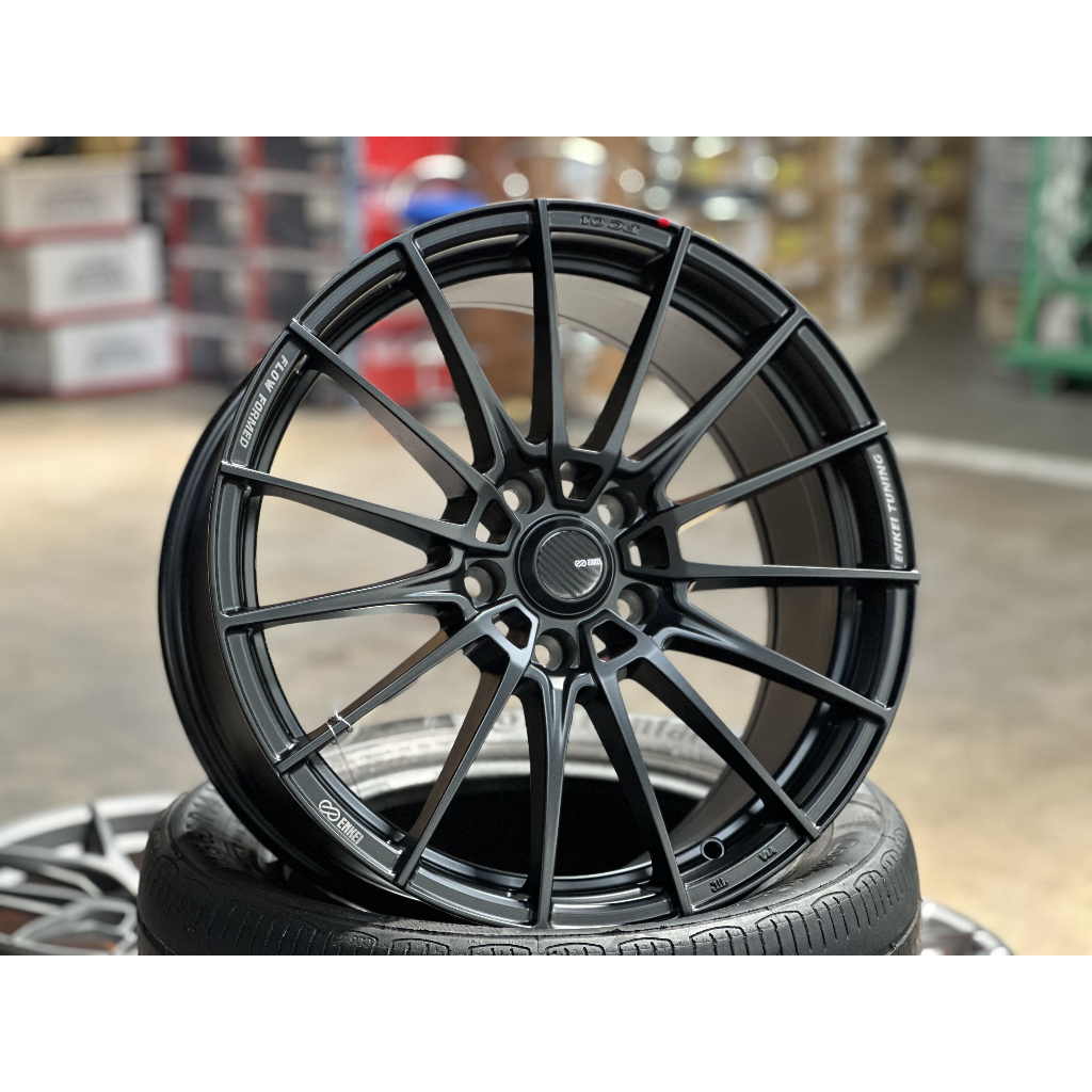NEW 18X8.5J Enkei Tuning FC01 Rim (set of 4) 5X114.3 Black for Mazda 3 ...