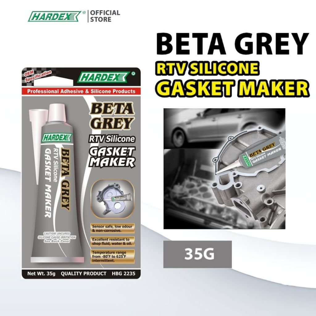 HARDEX Beta Grey RTV Silicone Gasket Maker (35g) HBG-2235 | Shopee Malaysia