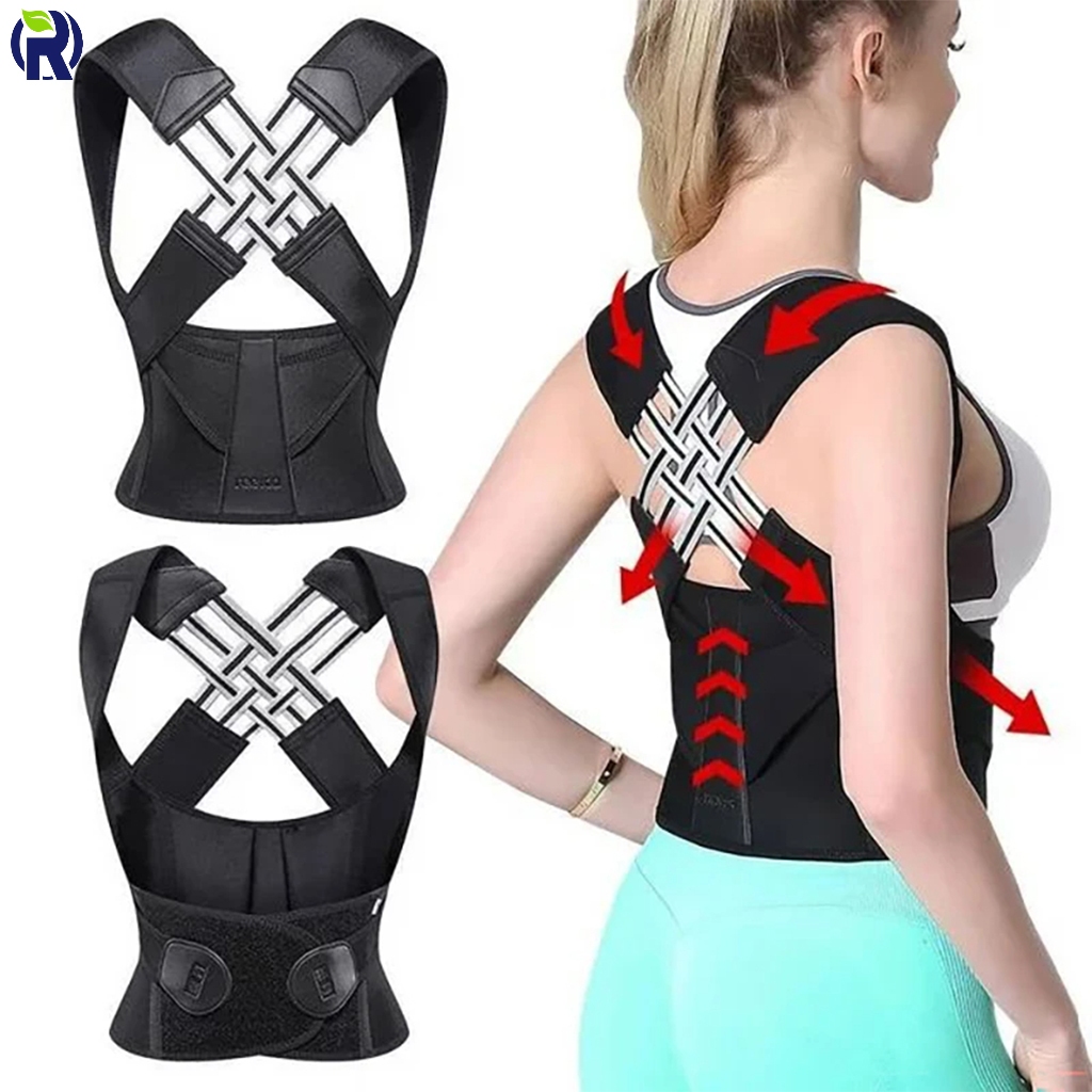 Plus Size Back Posture Corrector Baju Tulang Belakang Baju Sokong ...