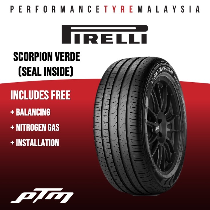 235/55R18 255/45R19 Pirelli Scorpion Verde (Seal Inside) Tyre (FREE ...