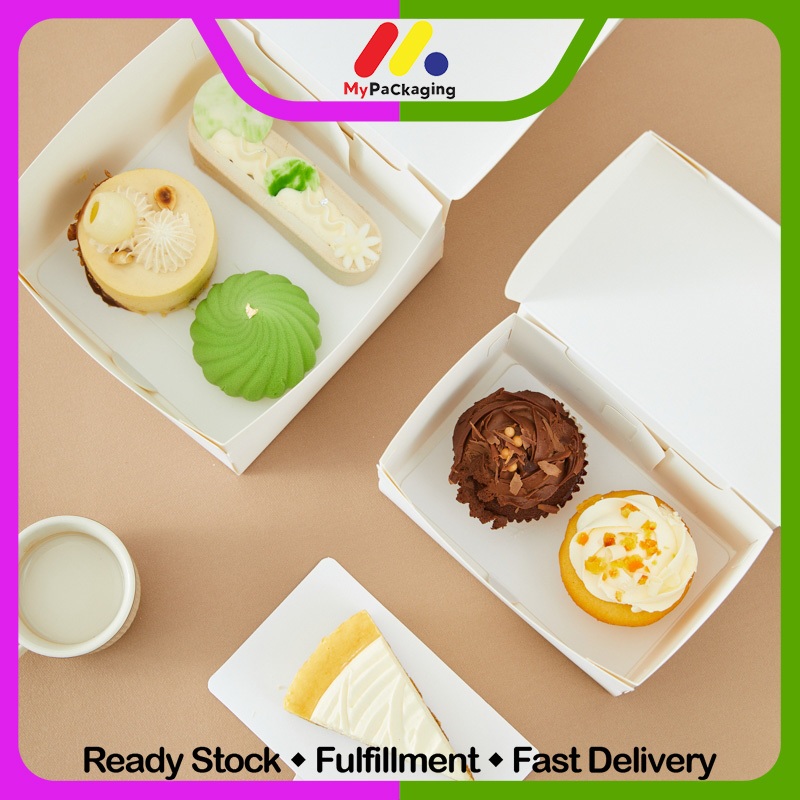 Designer White Cake Box Slice Cake Dessert Cake Packaging Box Thousand ...