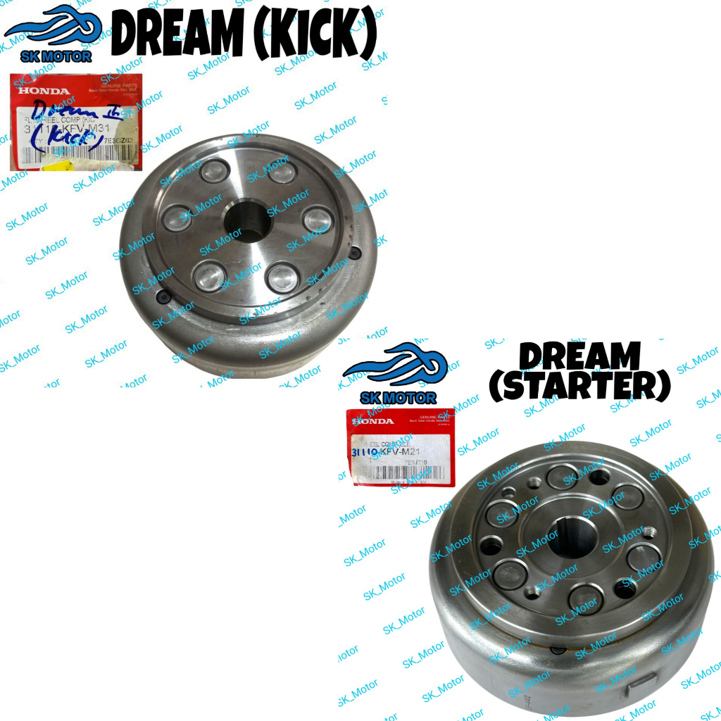 Honda EX5 DREAM / WAVE 100 (KICK) (STARTER) Original Magnet Magneto ...