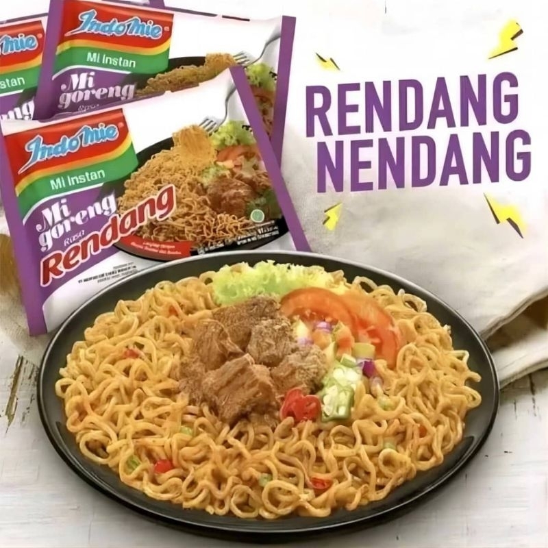 Ready Indomie Goreng Rendang 91g Halal Rasa Rendang Nendang dan Enak ...