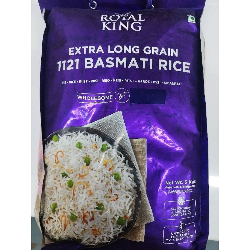 ROYAL KING EXTRA LONG GRAIN BASMATI RICE 5KG | Shopee Malaysia