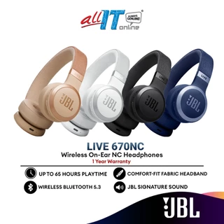 JBL LIVE 670NC Wireless On-Ear NC Headphones with Built-in Microphone