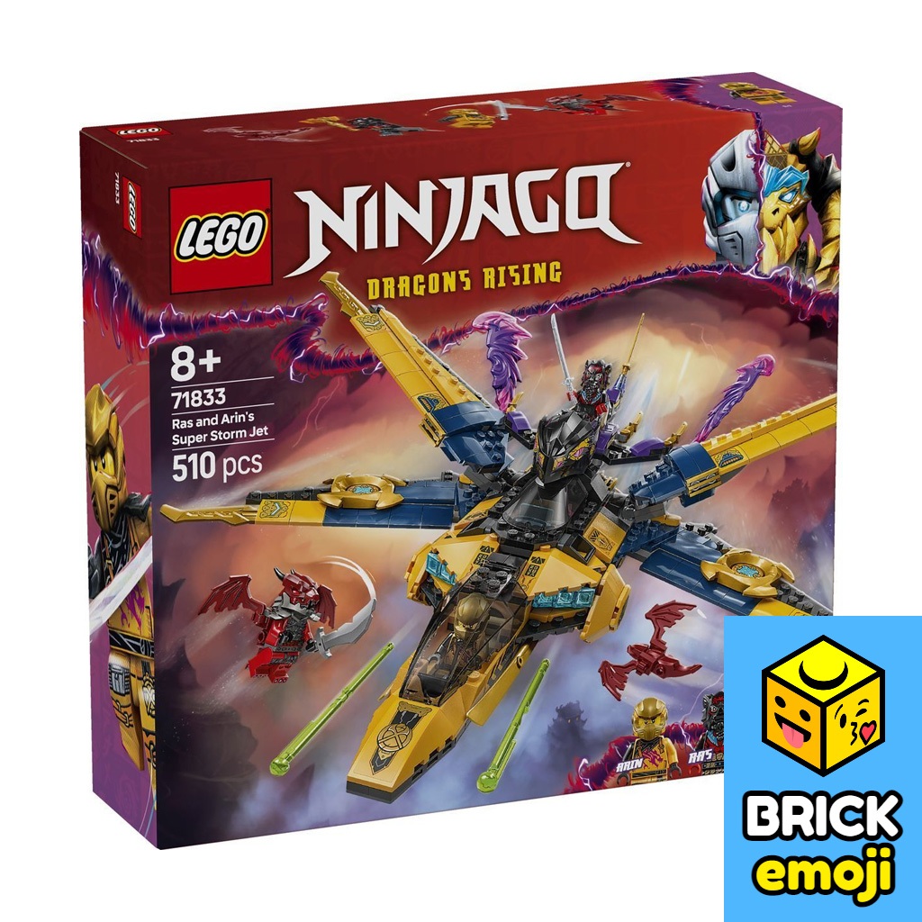 LEGO 71833 NINJAGO Ras and Arin’s Super Storm Jet | Shopee Malaysia