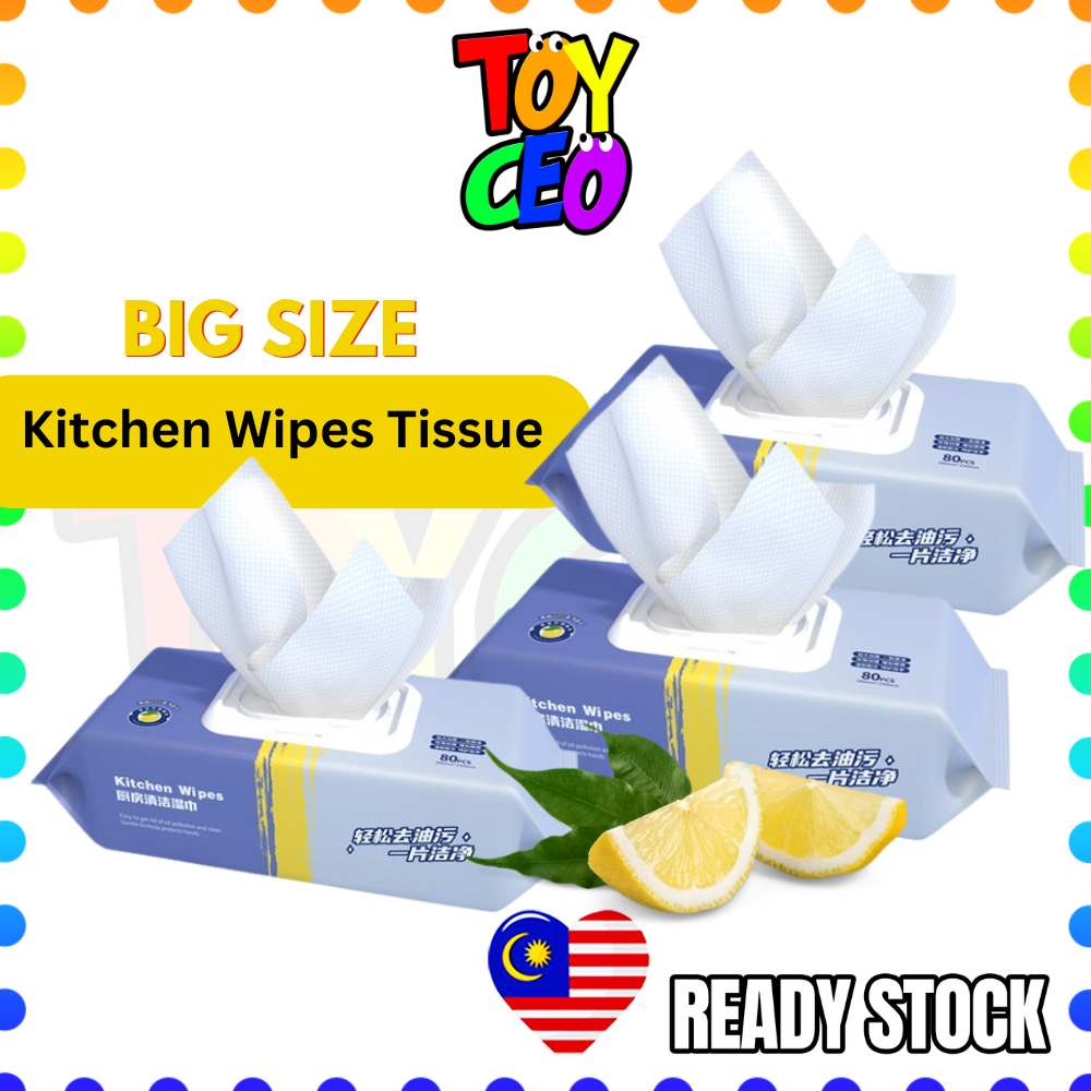 🧸ToyCEO🧸 Tisu Basah Kitchen Wipes Disposable Kitchen Wet Tissue ...