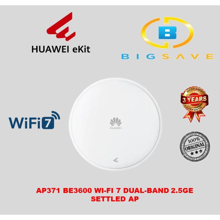 HUAWEI EKIT AP371 BE3600 WI-FI 7 DUAL-BAND 2.5GE SETTLED ACCESS POINT ...