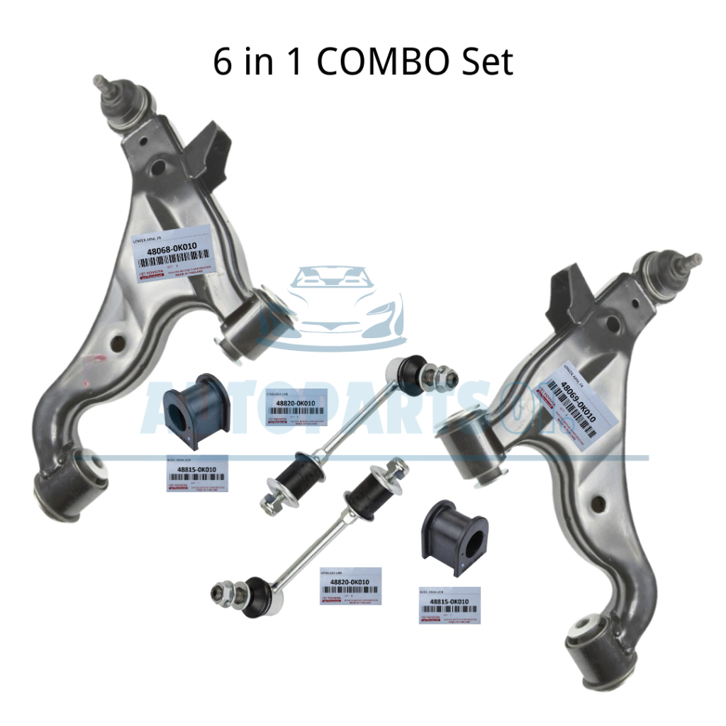 [6 IN 1 COMBO] OEM Front Lower Arm / Stabilizer Link / Bush for Toyota ...