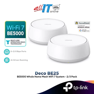 TP-Link Deco BE25 BE5000 Dual-Band Whole Home Mesh Wi-Fi 7 System