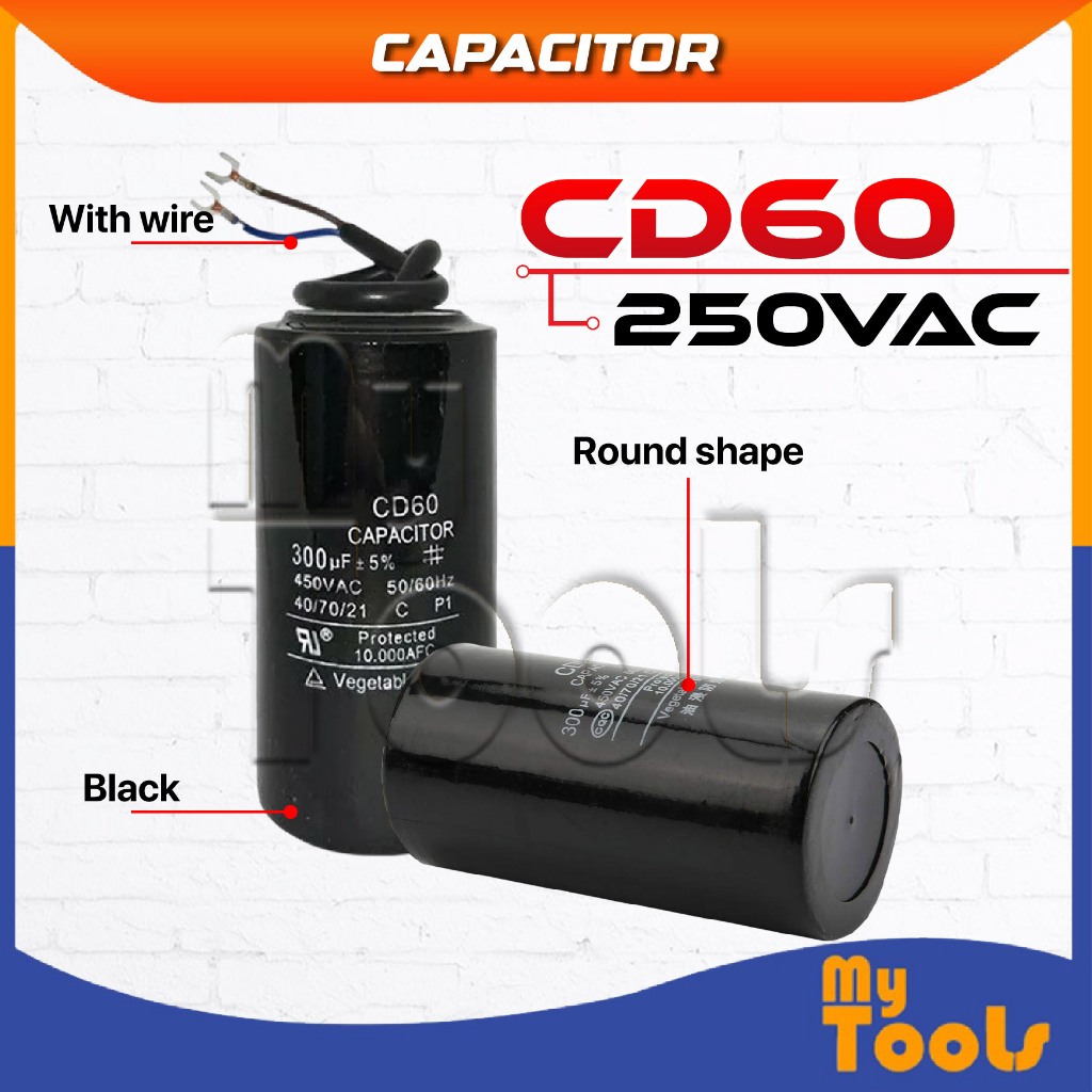 Condensatore Di Avviamento CD60 250uF 250V - Per Motori Monofase, Compressori E Ventilatori - Foto 3