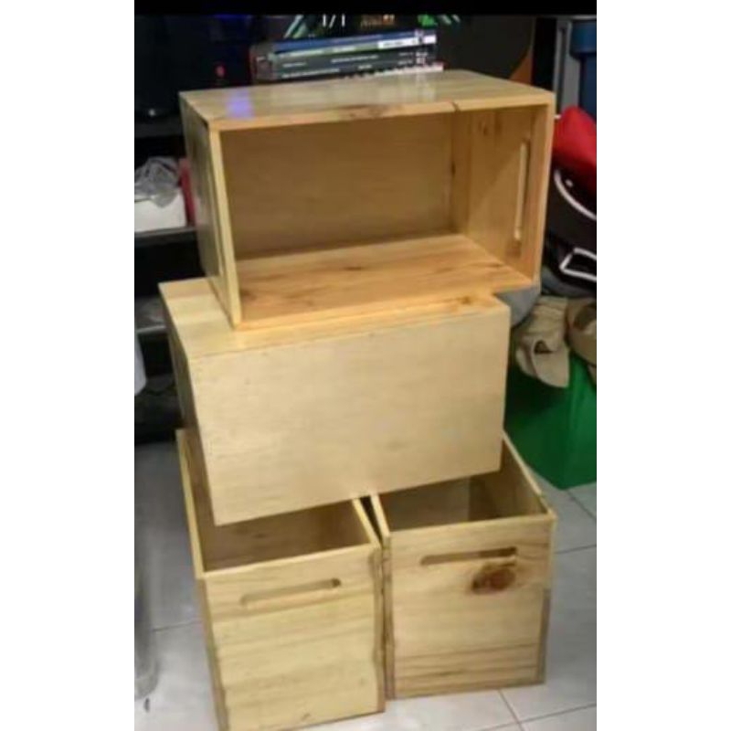 Storage Box Multi-purpose Box. Kotak Dari Pinewood. Saiz 80x55cm ...