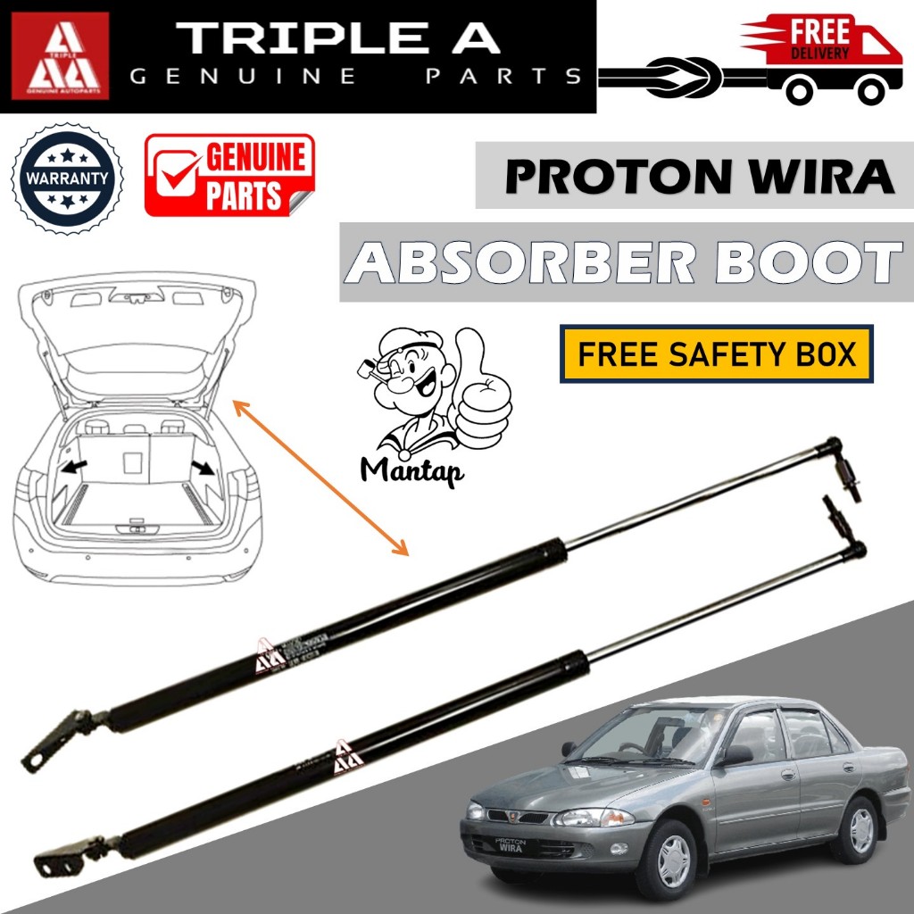 PROTON WIRA ALL MODEL Rear Bonnet Damper Rear Boot Absorber Boot Right ...