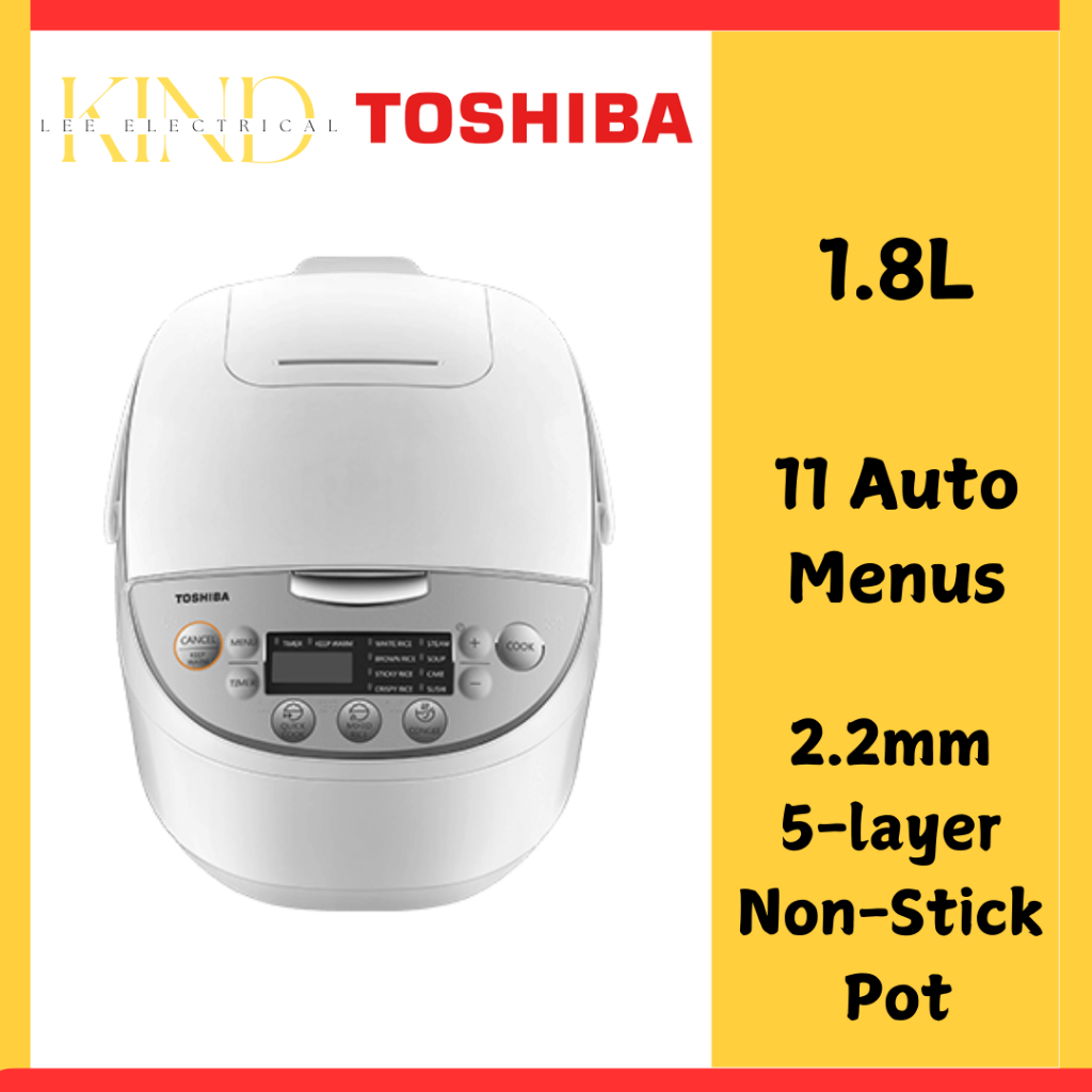 Toshiba Rice Cooker With Computer RC-18DH1NMY (1.8L) | Shopee Malaysia