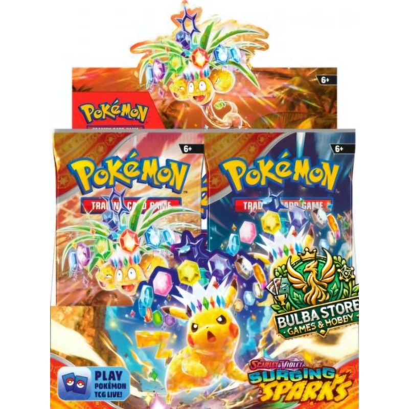 (LIVE RIP) Pokemon Surging Sparks Booster Pack SV08 Original | Shopee ...