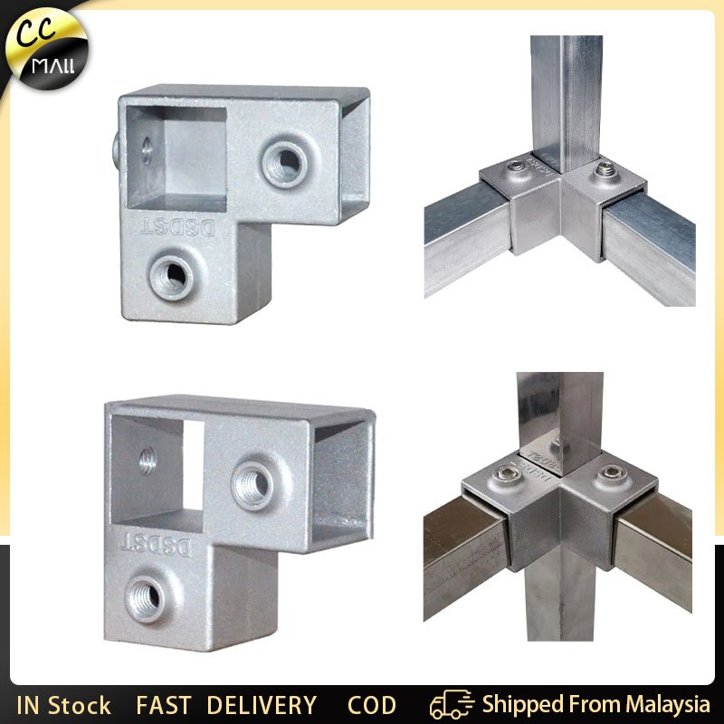 Aluminum Alloy Square Tube Fastener 25mm Tee/Cross Square Tube ...