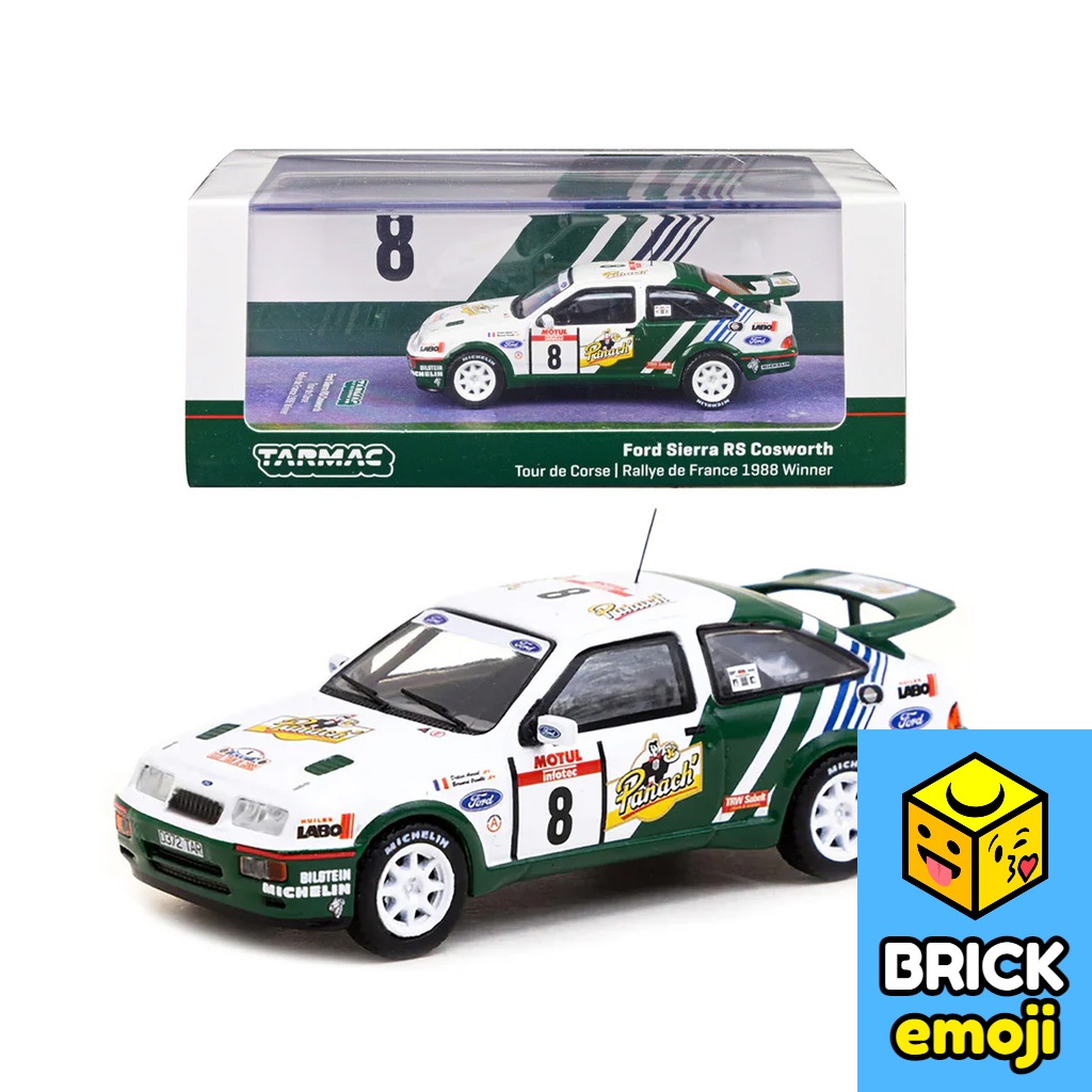 Ford Sierra Rallye Auriol Tour De Corse 1988 - échelle 1/24 Par Altaya IXO - Occasion - Zamak Blanc