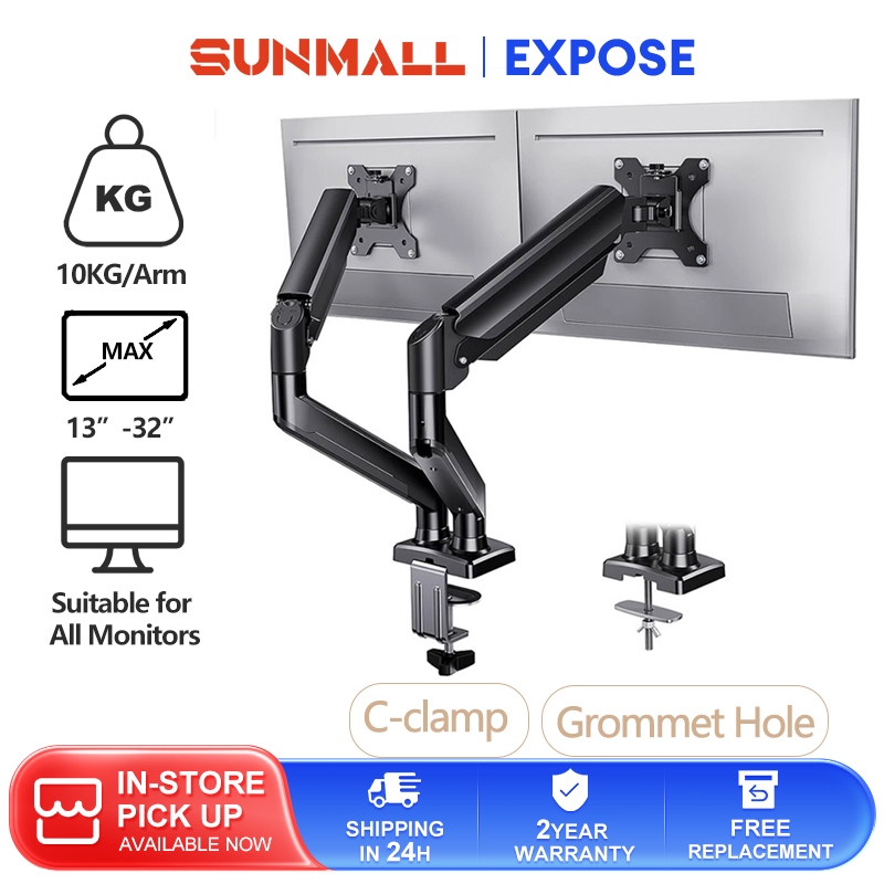 Monitor Stand Universal Monitor Arm Adjustable Height Angle Monitor ...
