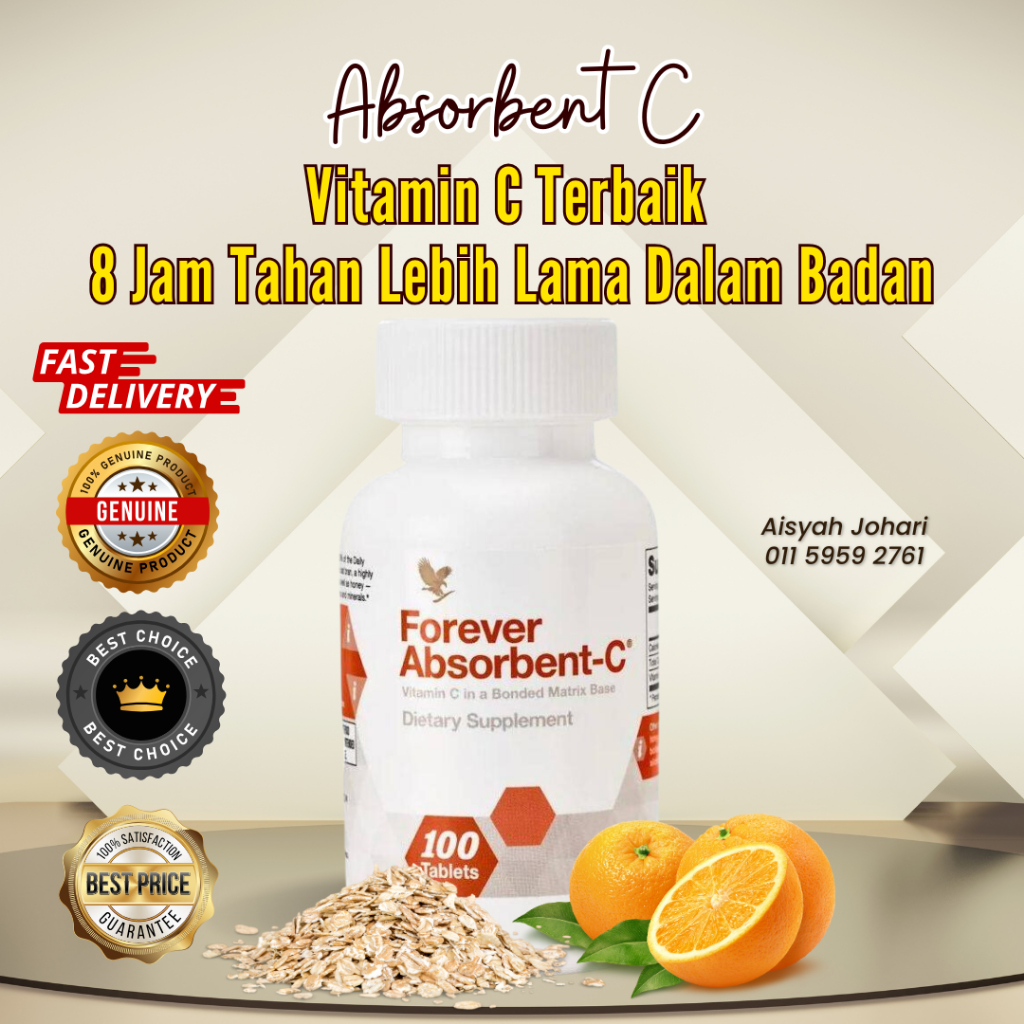 [ORIGINAL] VITAMIN ABSORBENT C FOREVER LIVING | Shopee Malaysia