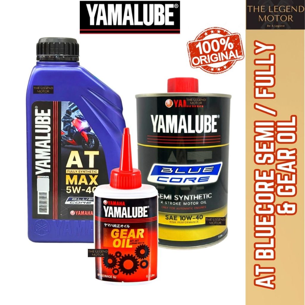 YAMALUBE AT BLUE CORE SEMI FULLY SYNTHETIC 10W40 5W-40 Motor AT Oil ...