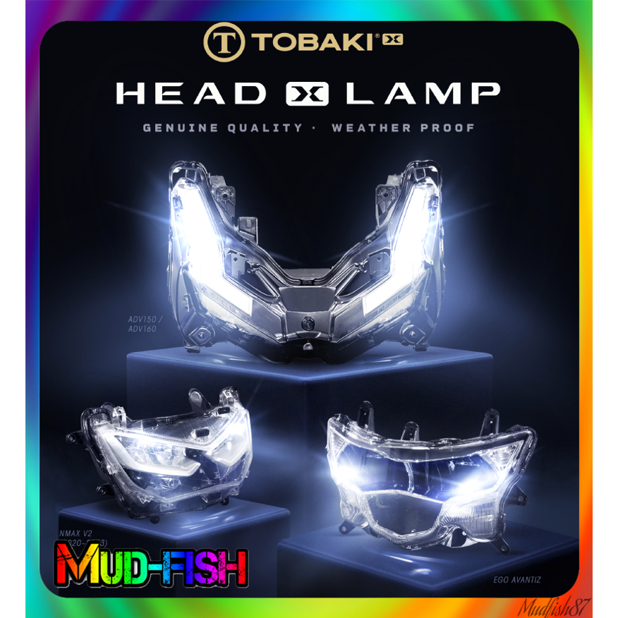 TOBAKI LED HEAD LAMP FOR HONDA ADV 150 ADV160 | YAMAHA NMAX V2 / EGO ...