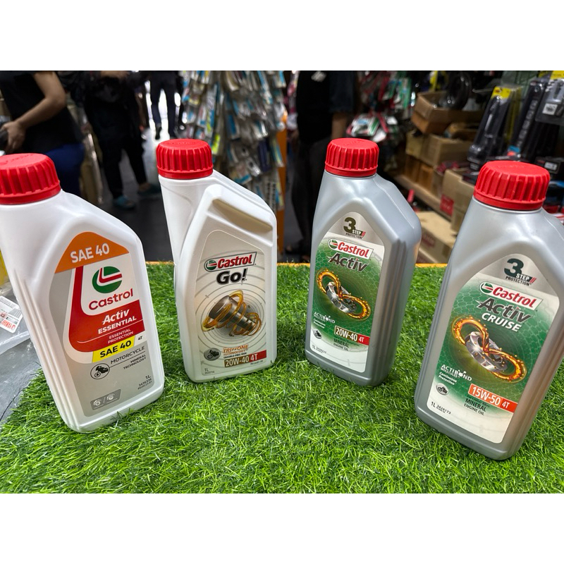 CASTROL 100% ORIGINAL ENGINE OIL ACTIV ESSENTIAL SAE 40 4TOIL/GO 4T 20W ...