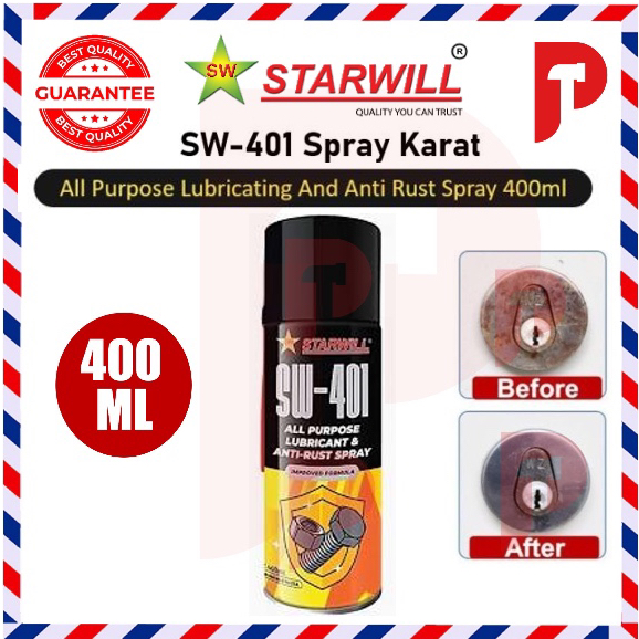 STARWILL SW-401 ANTI RUST SPRAY 🔥 Ready Stocks 🔥 ALL PURPOSE LUBRICANT ...
