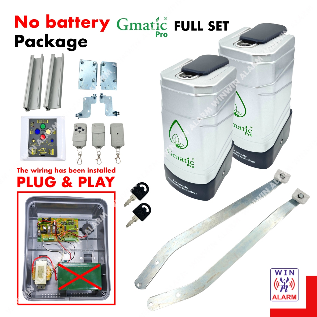GMATIC PRO ( Full Set ) Autogate Motor for Swing & Folding Gate ...