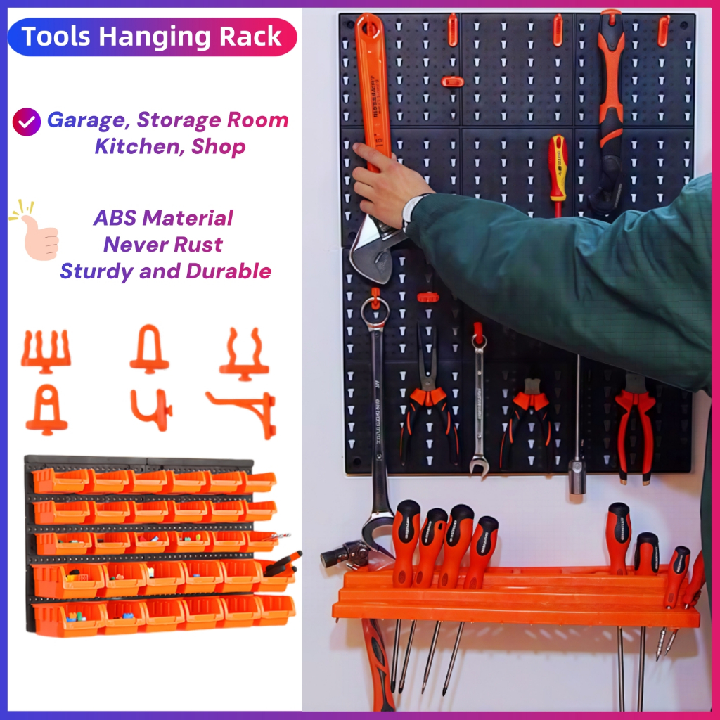 Pegboard Organizer / Wall Display Board Rack / Wall Shelf Accessories ...