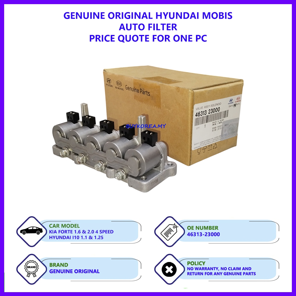46313-3B762 Genuine Hyundai Valve-Solenoid