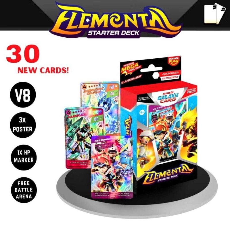 Monsta Boboiboy Galaxy Card: Starter Deck Elemental V8 | Shopee Malaysia