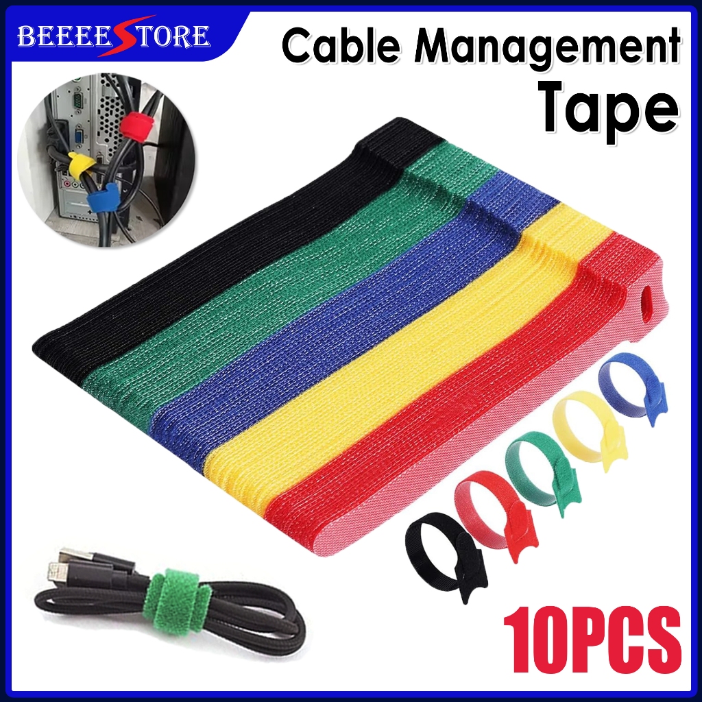 10pcs Universal Cable Management Band / Velcro Cable Tie / Data Cable ...