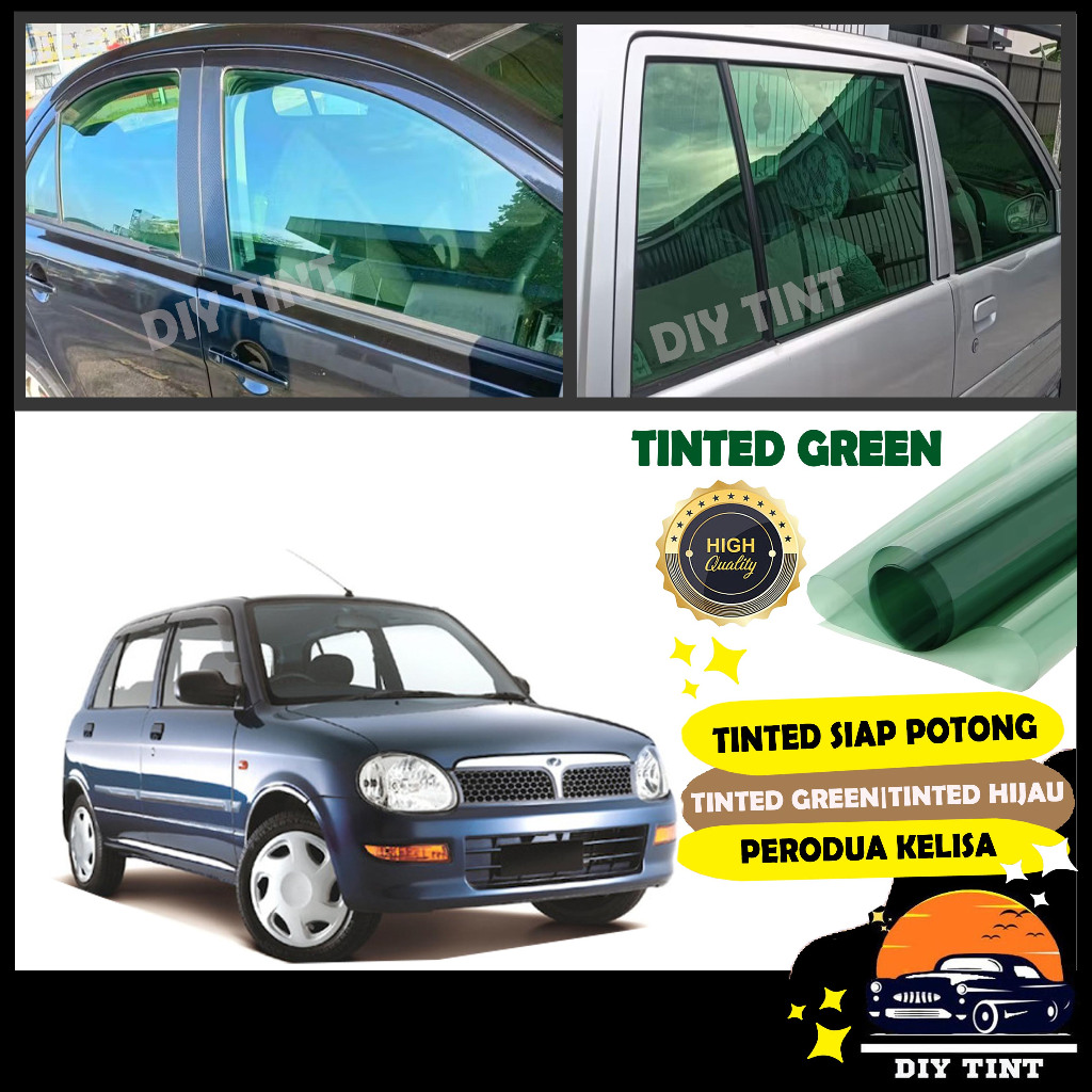 Perodua Kelisa_TINTED CROMAX GREEN/HIJAU Tinted/Tinted Kereta/Car ...