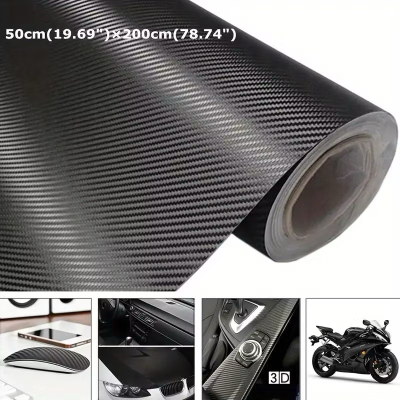 4D Carbon Fiber Sticker Carbon Sticker Wrap Decal Stiker Carbon Car ...