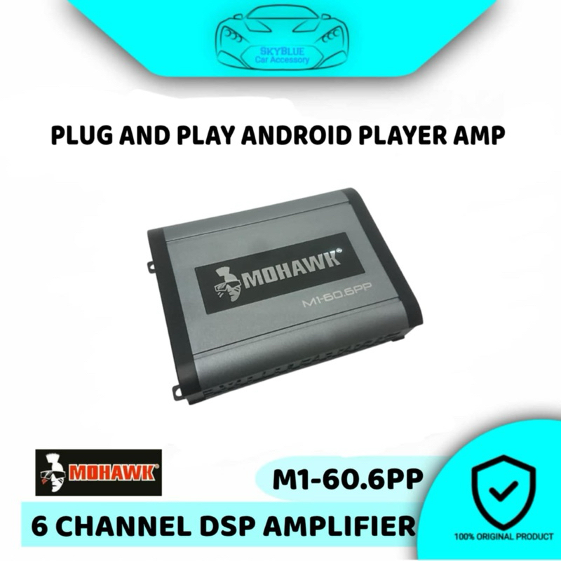 MOHAWK Car Audio M1-SERIES 6 Channel Amplifier PLUG N PLAY Android ...