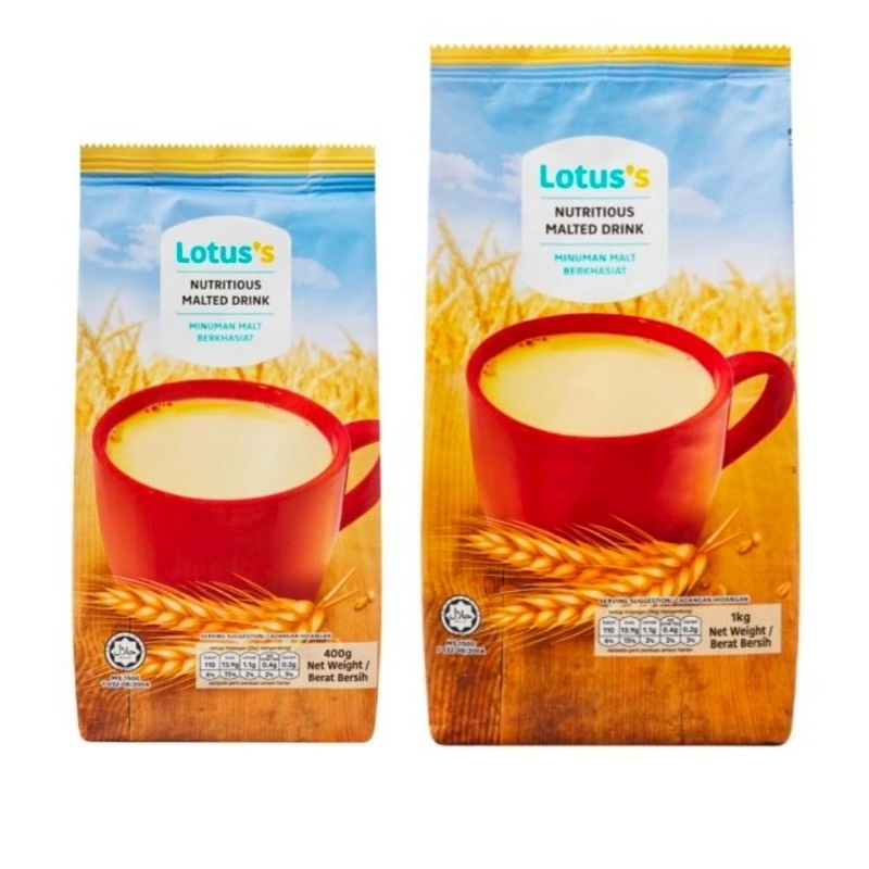 LOTUS Halal Malt Drink 400g | 1kg | Shopee Malaysia