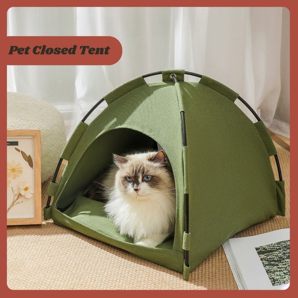 Pet Tent Bed waterproof outdoor cat tent bed pet kennel Katil khemah ...