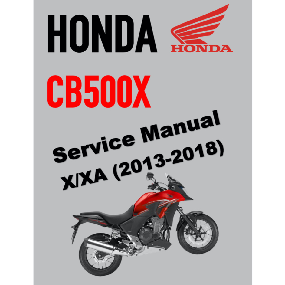 2018 HONDA CB500X SERVICE MANUAL PDF visual data 2