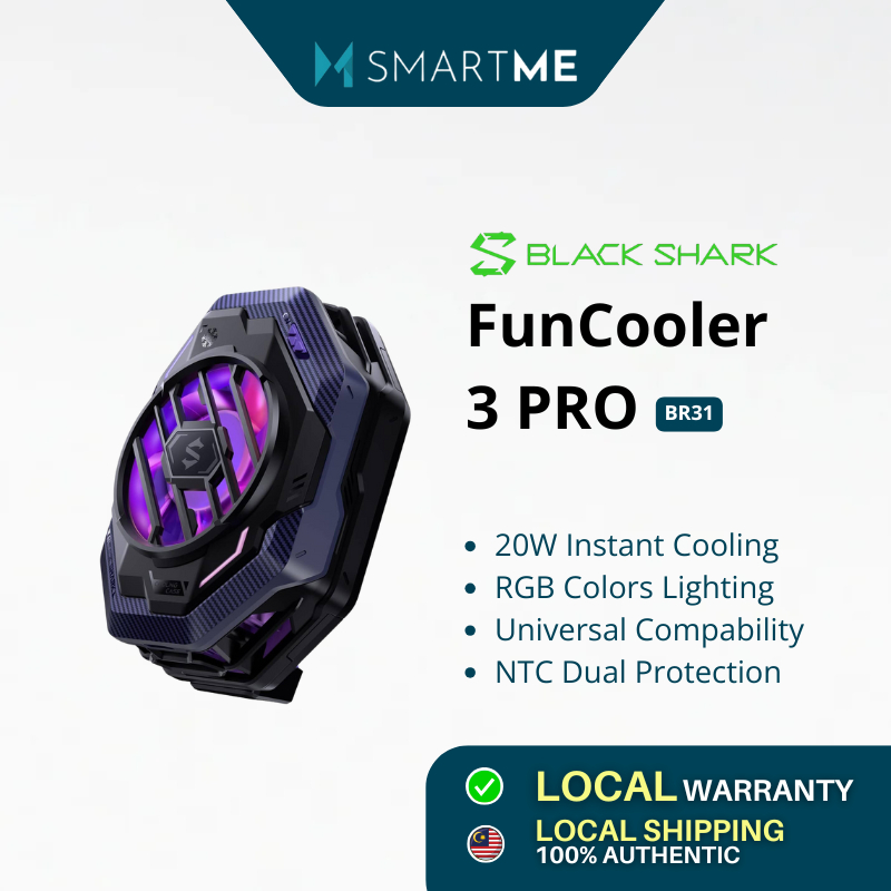 Black Shark Fun Cooler 3 Pro | 20w Instant Cooling | RGB Lighting ...