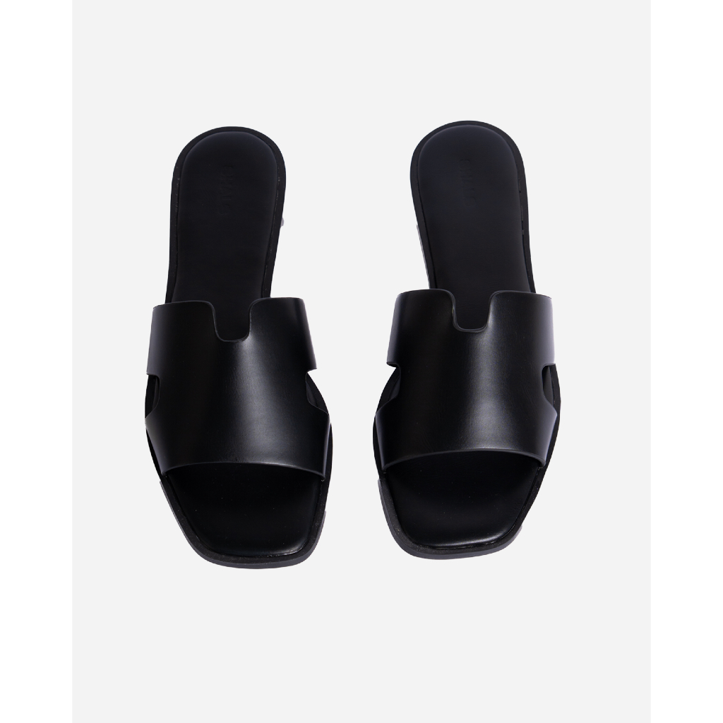 1311 WOMEN SLIDERS IN BLACK | Shopee Malaysia