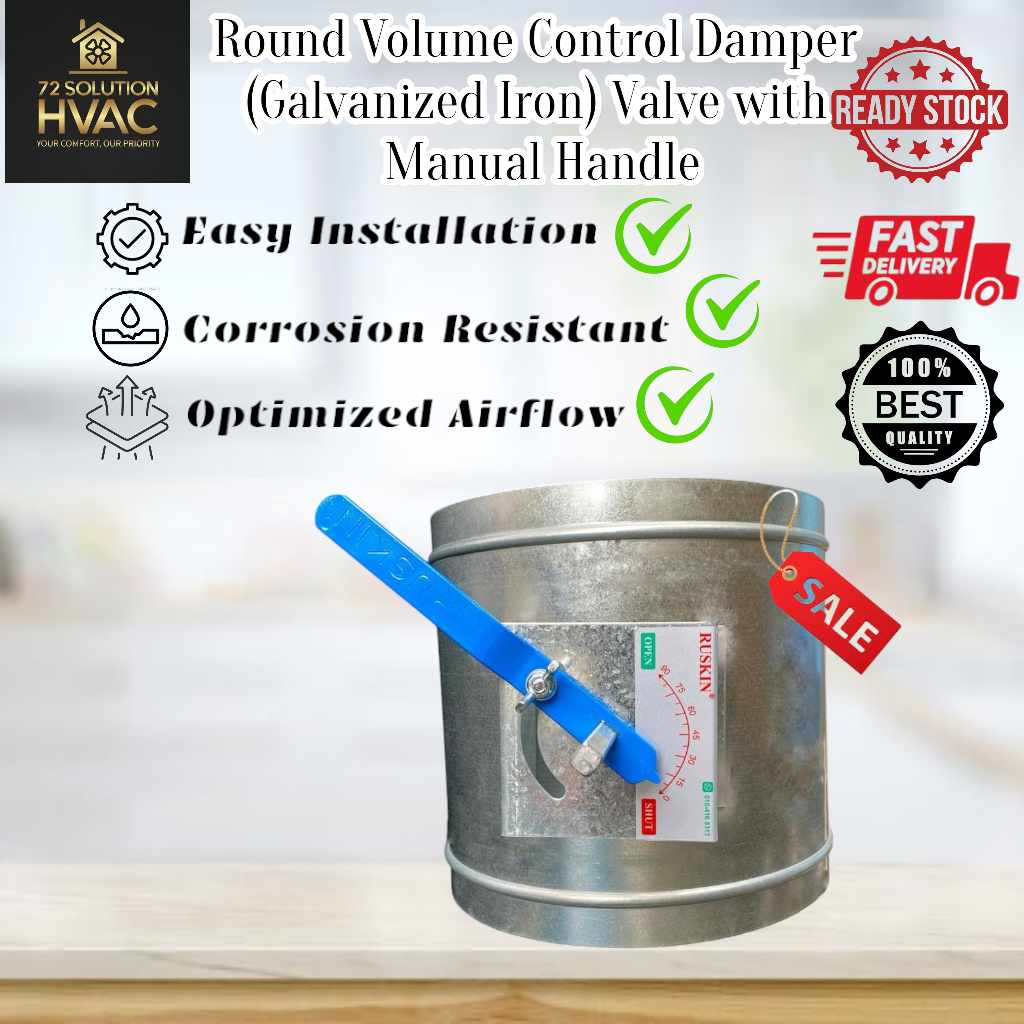 Round Volume Control Damper(Galvanized Iron) | Shopee Malaysia