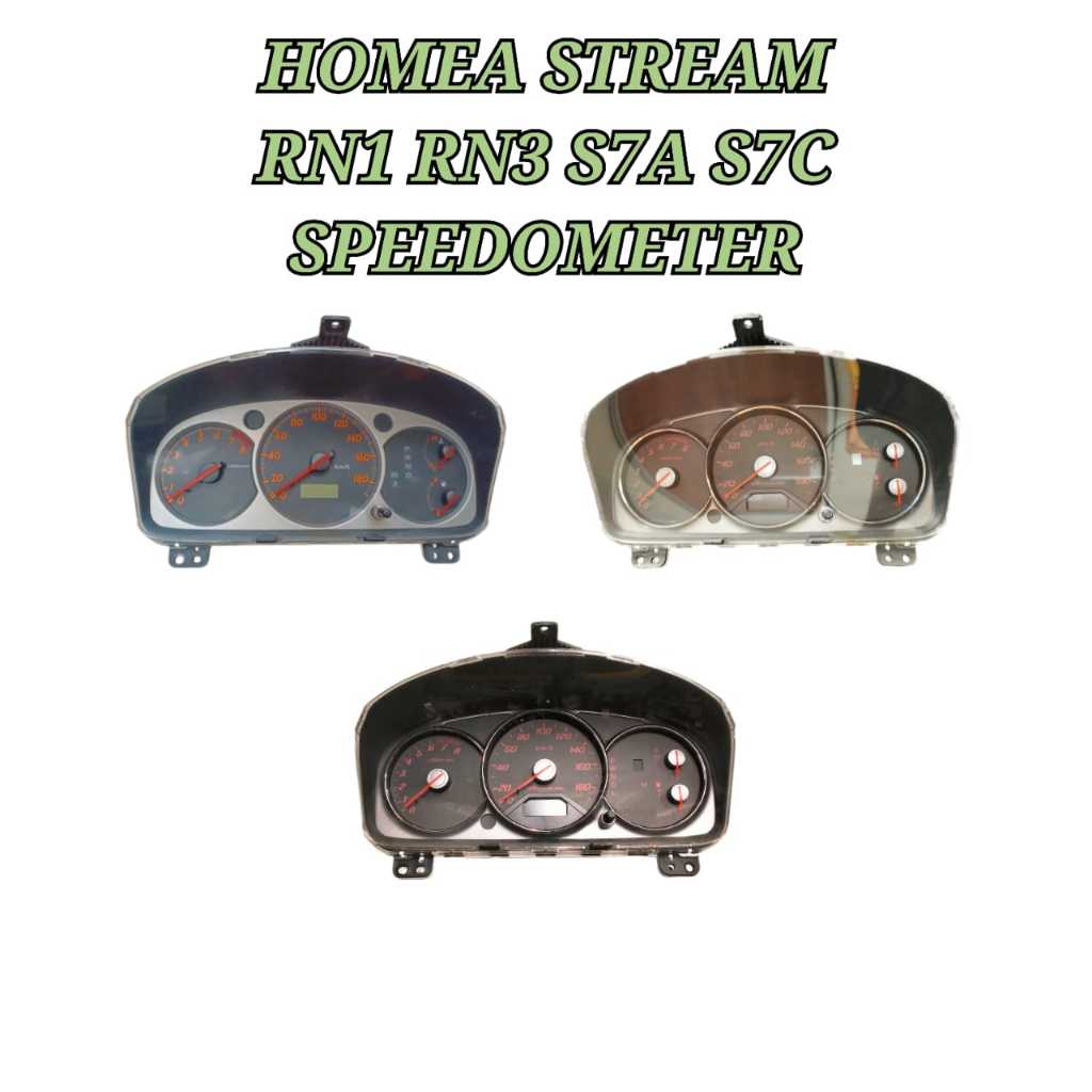Speedometer / Cluster Meter Honda Stream RN1 RN3 S7A S7C 00-06 Cluster ...