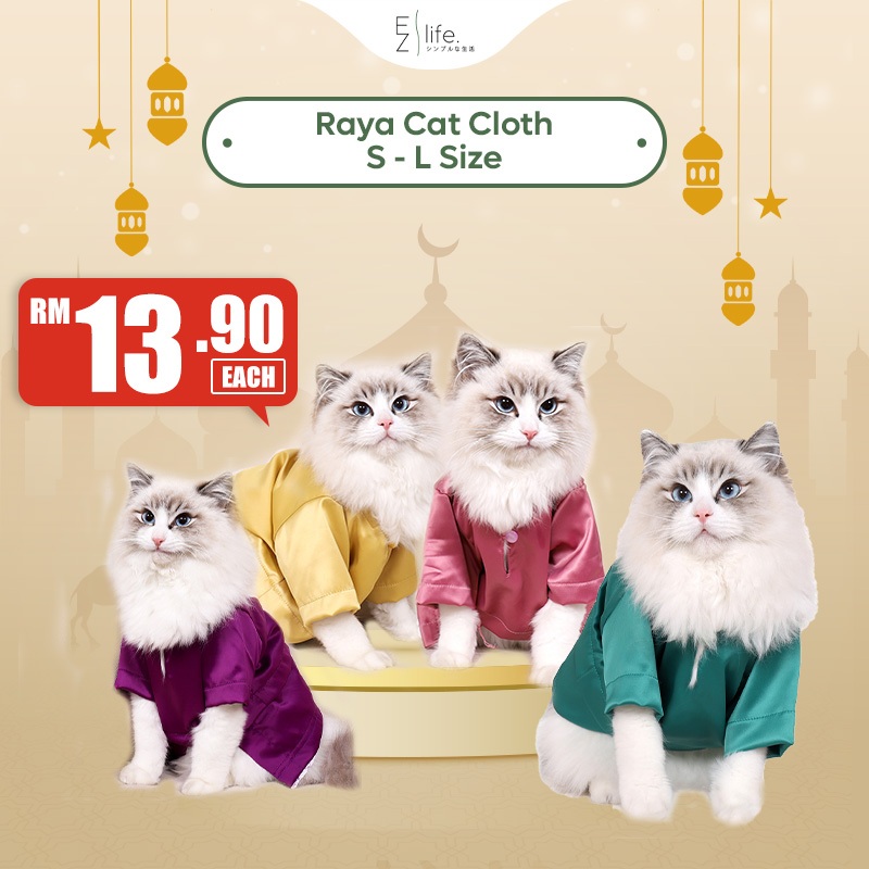 Ezlife Baju Raya Melayu Kucing Baju Kurung Baju Melayu Cloth Cat ...