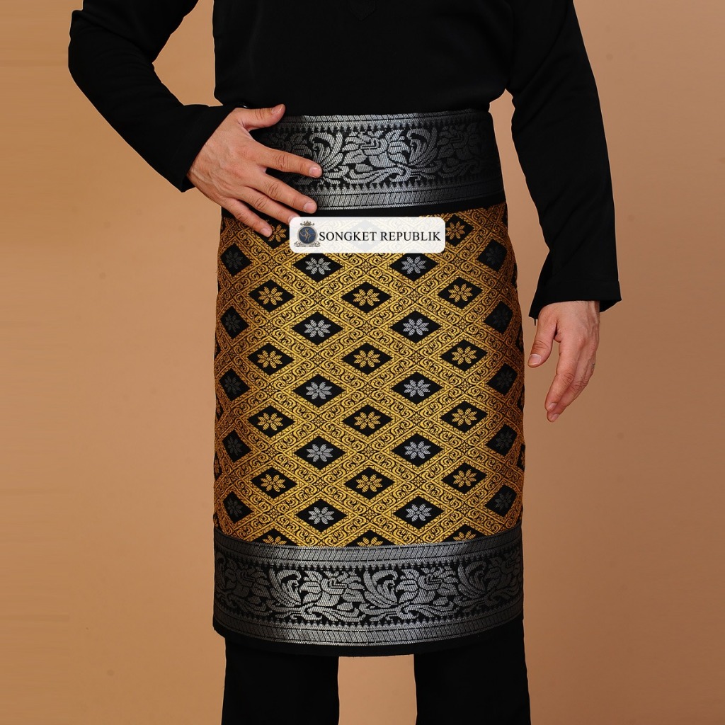 [EDISI RAYA 2026] SAMPIN SONGKET TENUN SIAP JAHIT SAMPIN BUNGA TABUR ...