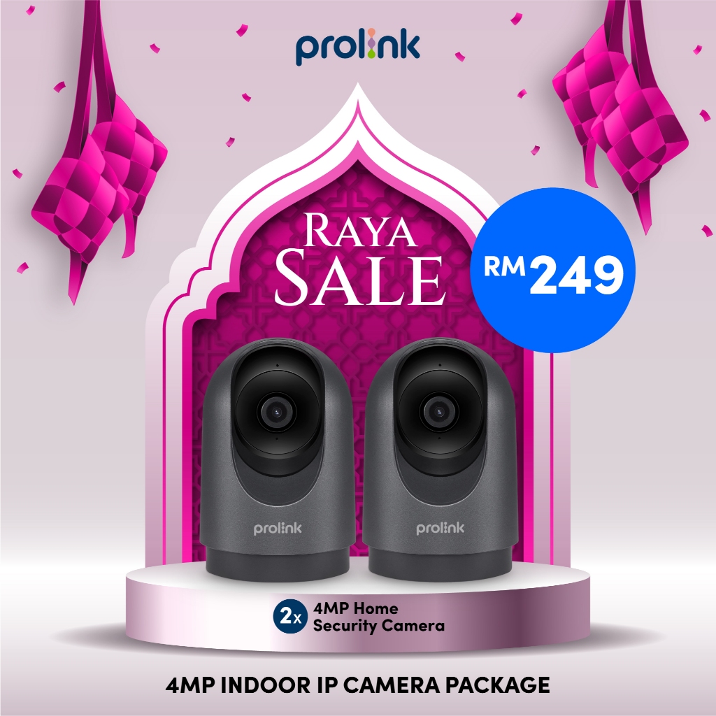 [RAYA 1+1 DEAL]AI-Powered 4MP 2K QHD Dual-Band WiFi Sound/Motion ...