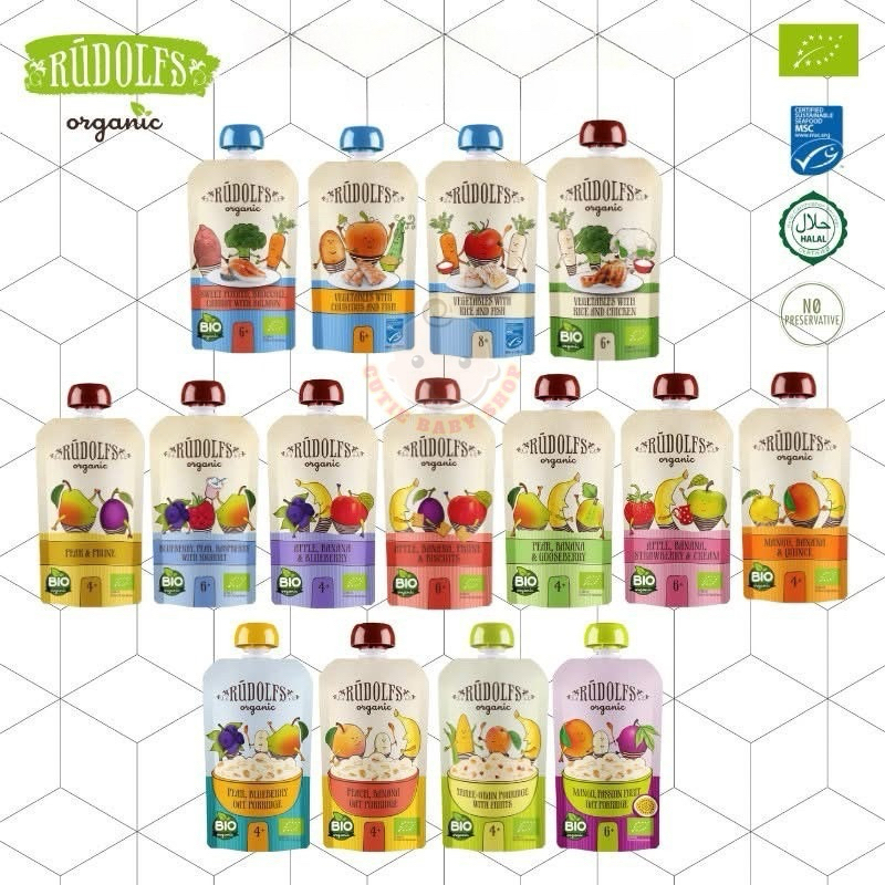 [Halal] Rudolfs Organic Premium Baby Puree/ Porridge/Complete Meal ...