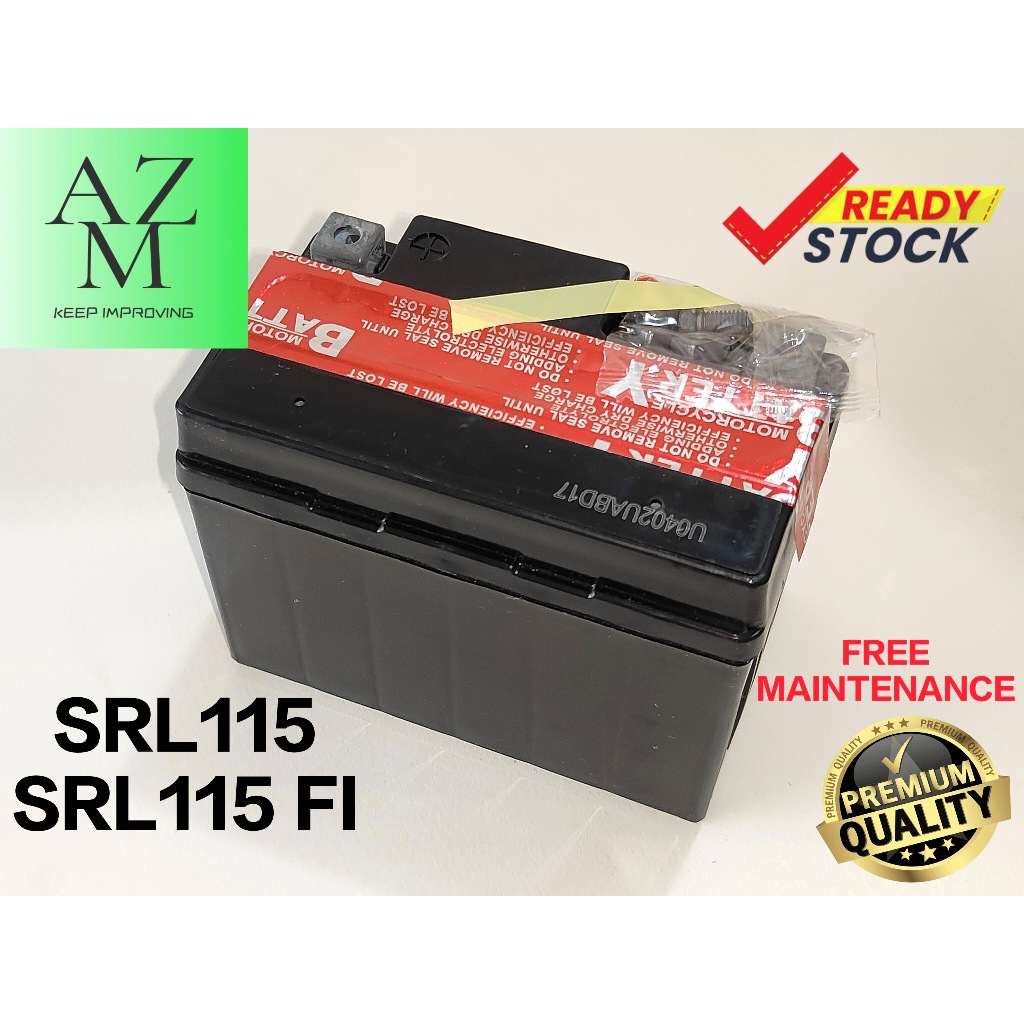 YAMAHA SRL115 / SRL115Z / SRL115ZR / SRL115 FI MOTORCYCLE BATTERY ...