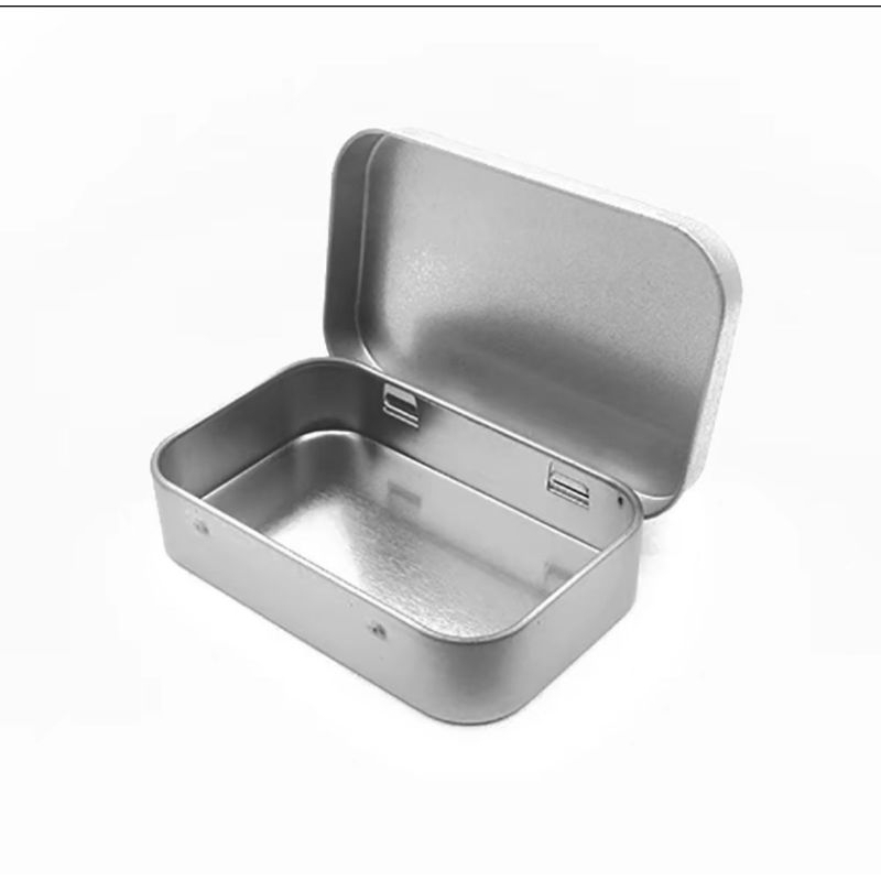 METAL EMPTY MINI TIN BOX STORAGE BOX (Grey) | Shopee Malaysia