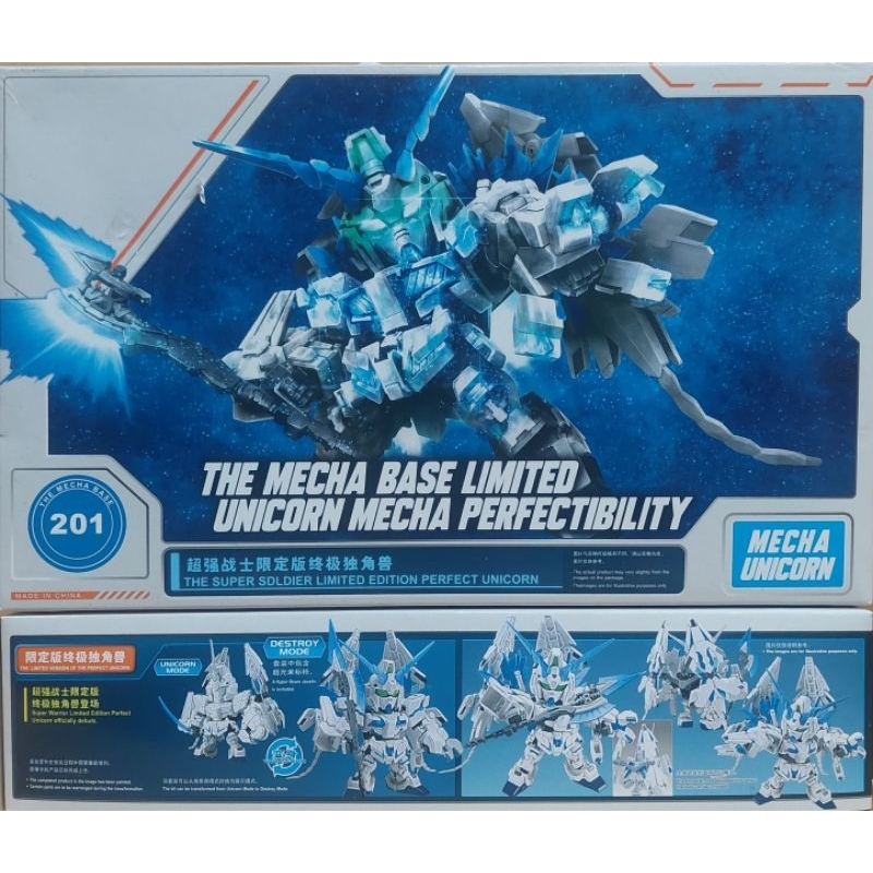 Unicorn Mecha Perfectibility 超强战士限定版终极独角兽 Model 201 SD The Mecha Base ...