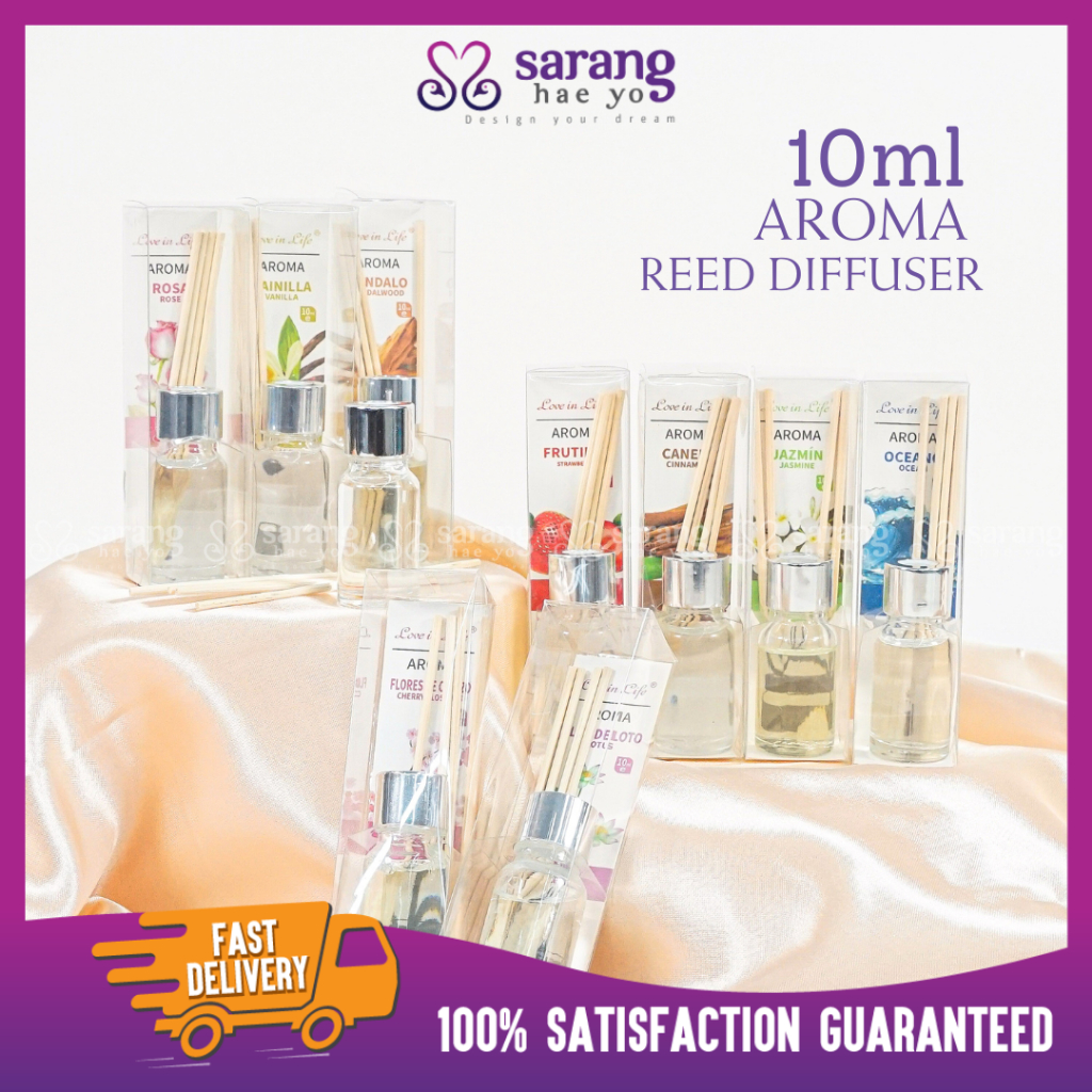 10ML Reed Diffuser Air Freshener Home Fragrance Living Room Perfume ...
